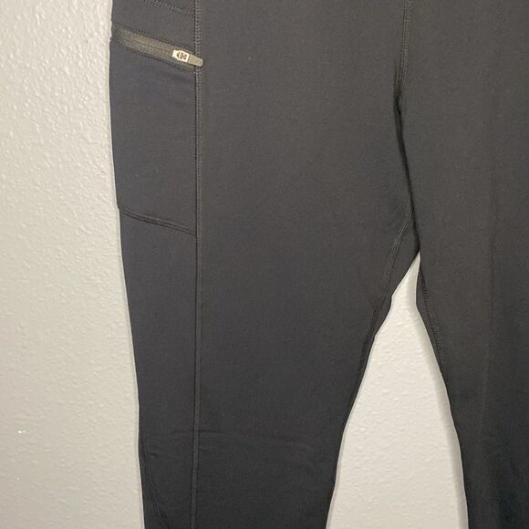 NWT New Gradual Sportswear Black Leggings with Zippered Pockets Size Large - Picture 4 of 14
